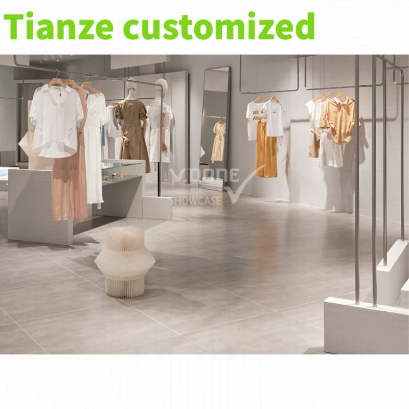 

Customized-Boutique Garment Stand Hanger Clothing Shops Display Stands Table Display Accessories Clothing Rack