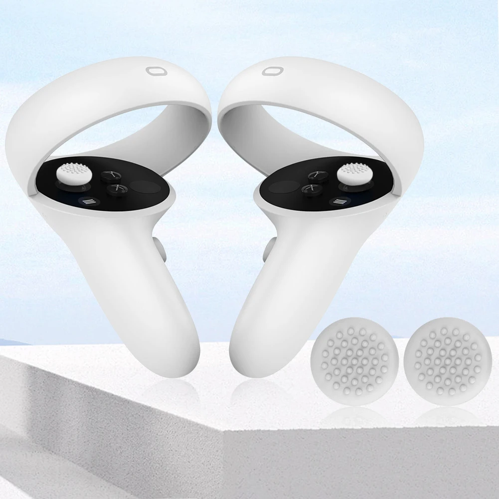 Controller Thumb Cover VR อุปกรณ์เสริมซิลิโคน Touch Controller Rocker สําหรับ Meta Quest 3/Quest2/Pico 4/Quest Pro
