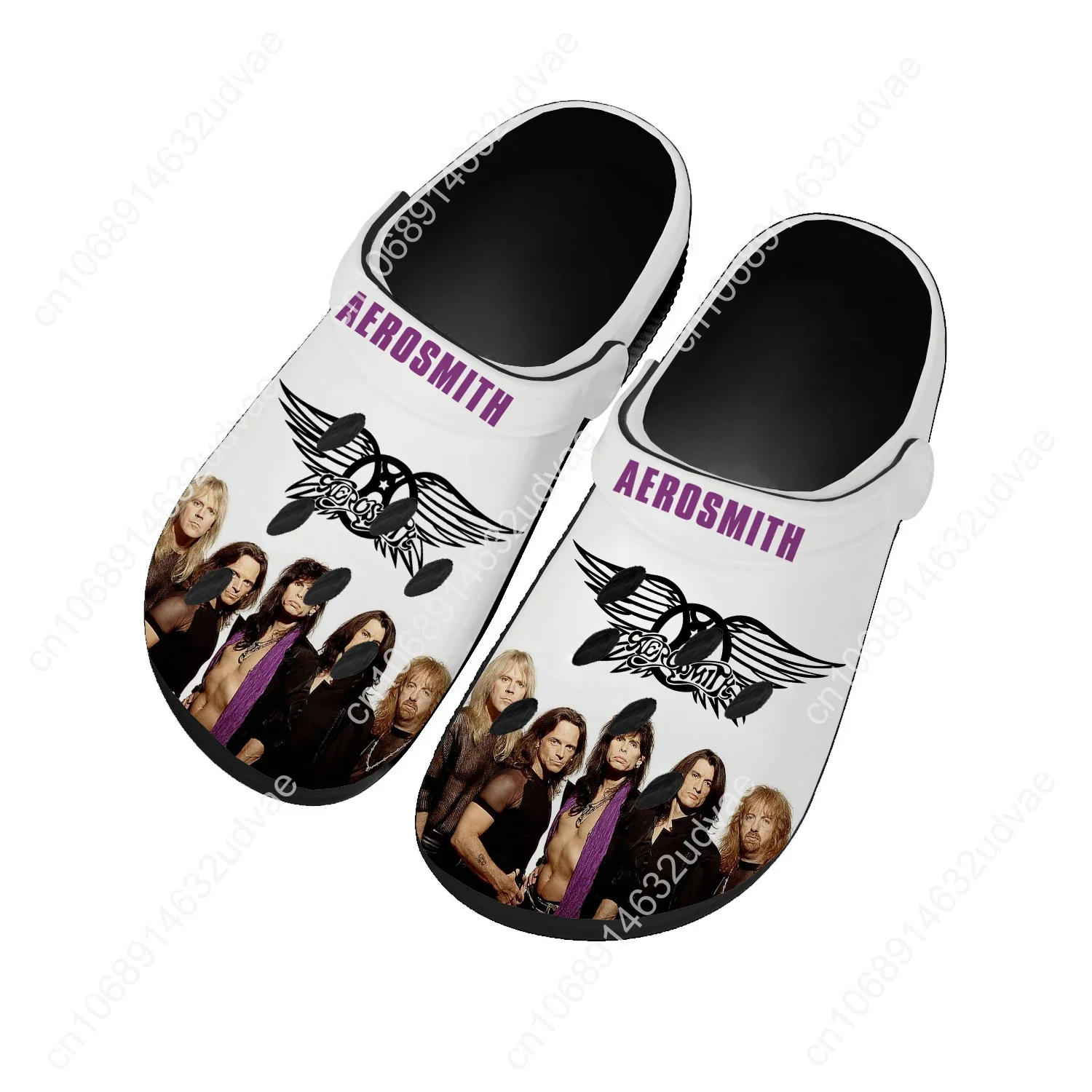 

Aerosmith Sandals Women Teenager Home Fashion Water Shoe Rock Band Garden Breathable Comfort Beach Hole Slippers