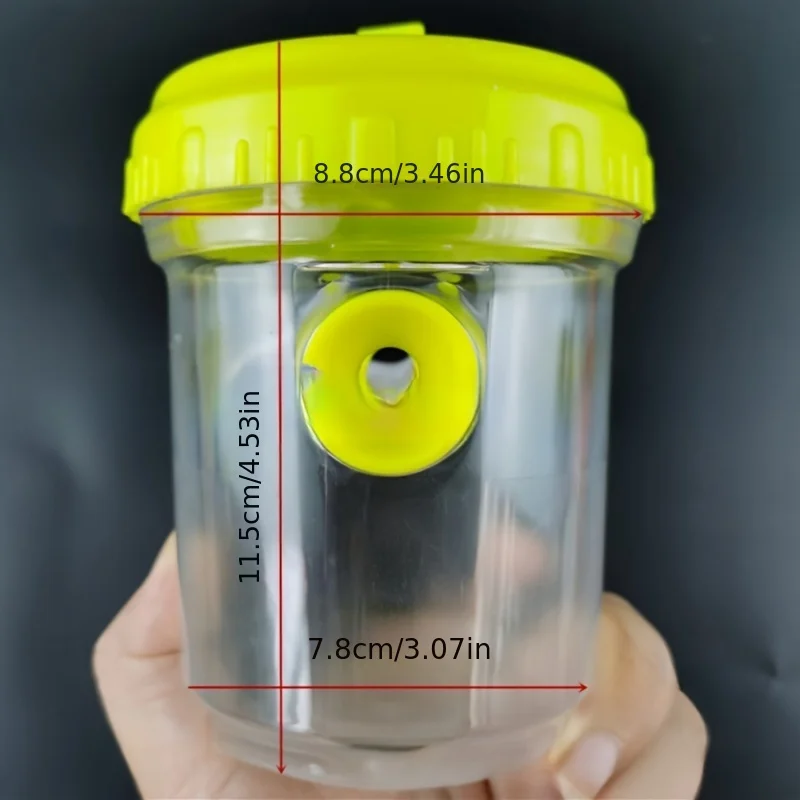 Clear Plastic Outdoor Insect Trap with Lid – Effective for Catching Fruit Flies & Wasps, Easy Monitoring via Transparent Design