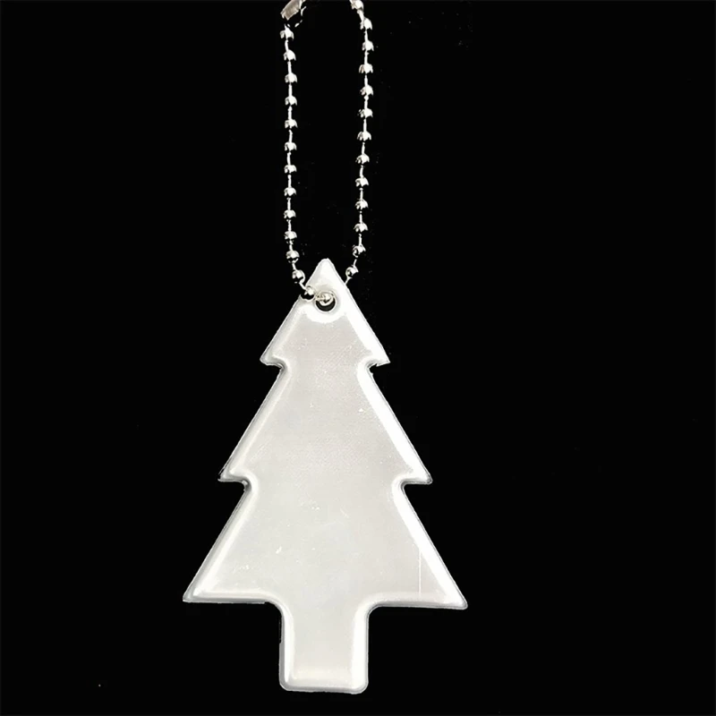 Safety Reflector Pendant Tree Safety Reflector with Chains High Visibility & Safety At Night Safe Pedestrian Bag Pendant