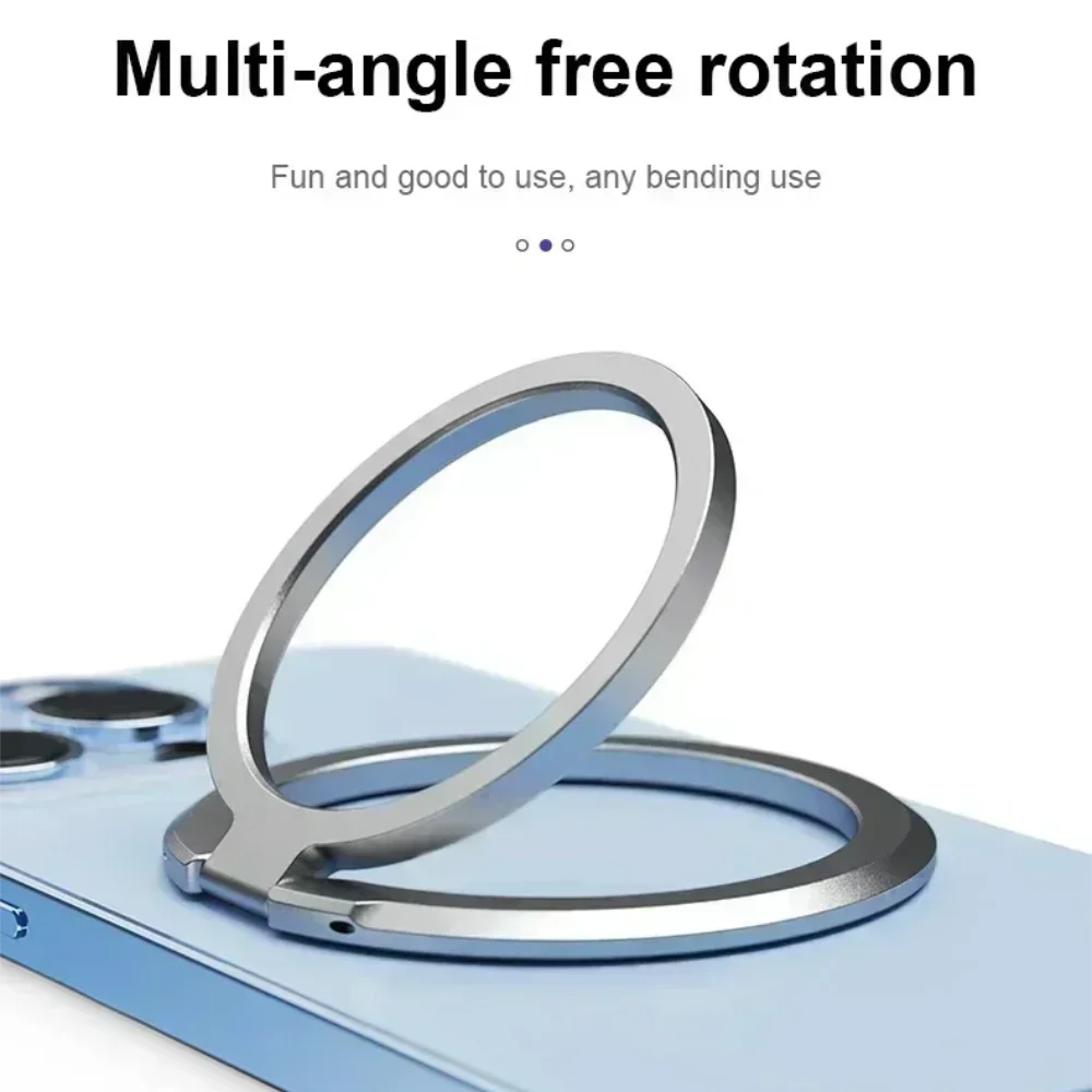 

Мини-ультратонкий магнитный держатель для телефона с кольцом на палец для iPhone 16, 15 Plus 17 Pro Max, Huawei, Samsung, свободно вращающийся кронштейн