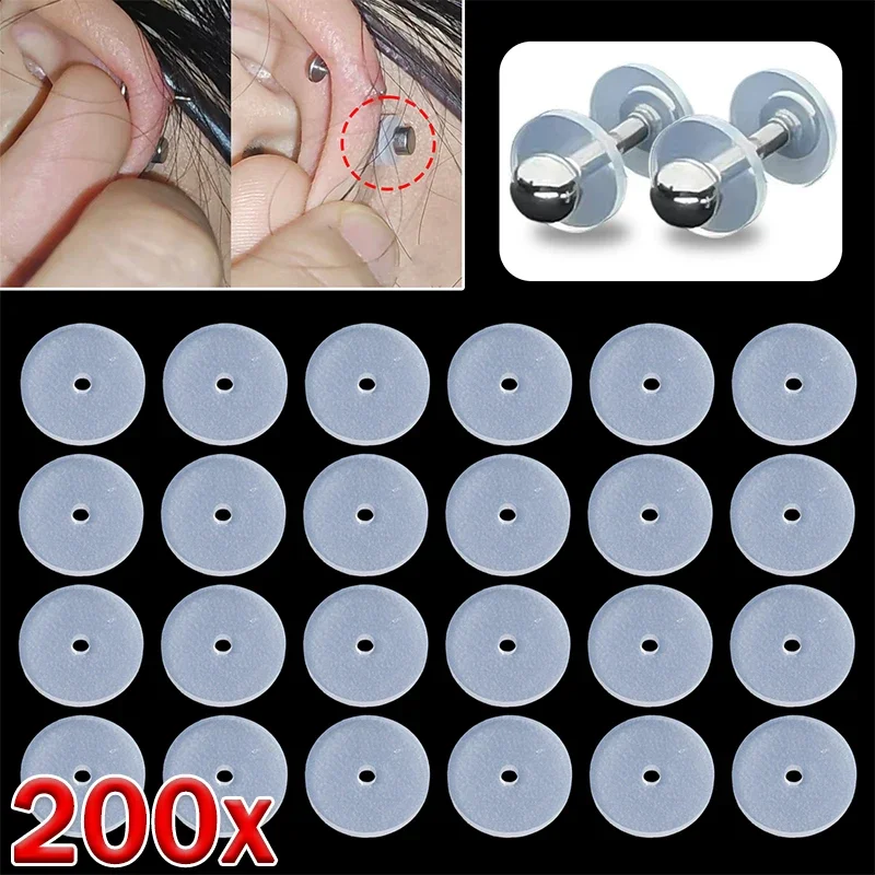 Translucent Silicone Healing Non Pull Piercing Discs