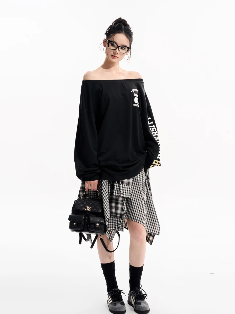 

Loose Long Sve Floral Print T-irt Street Sle Sportswear for Women Cool Feeling Elastic Fiber Spring Summer Faion
