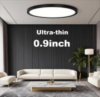 0.9in Ultra-thin LED Ceiling Light Fixtures Wall Switch 25W No Flicker Simple LED Panel Lights Living Room Bedroom Indoor Decor
