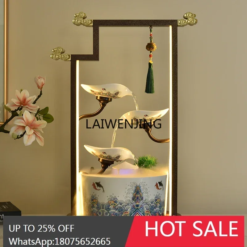 

MJY flowing water ornament, circulating water to attract wealth, TV cabinet side entrance decoration, advanced sense