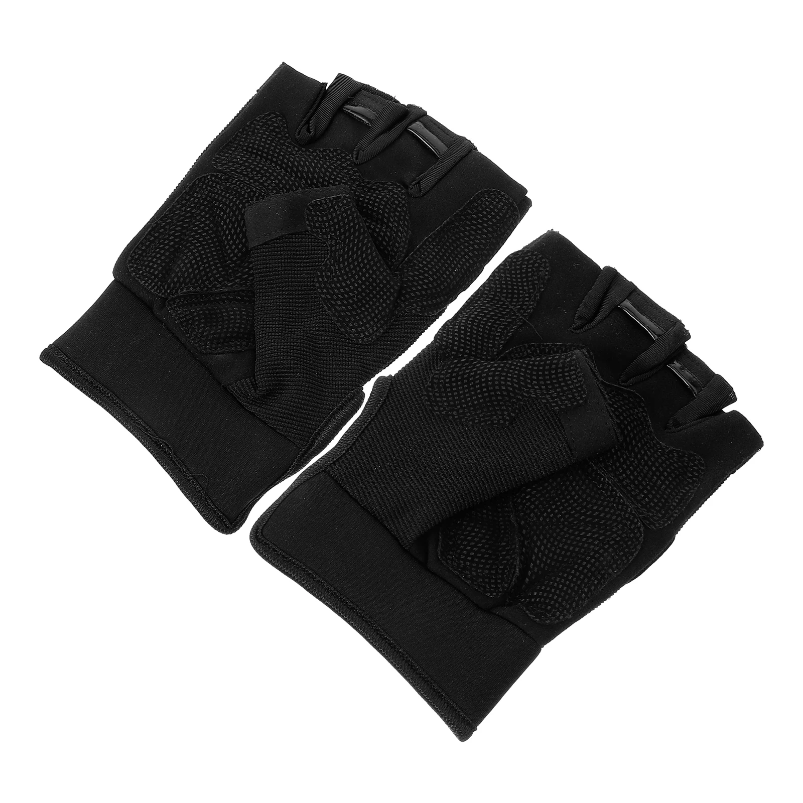 

NonSlip WearResistant XL Black Pair Riding Motorcycle Fingerless Gloves for Men Women Outdoor Sports Cycling Hiking AntiSlip