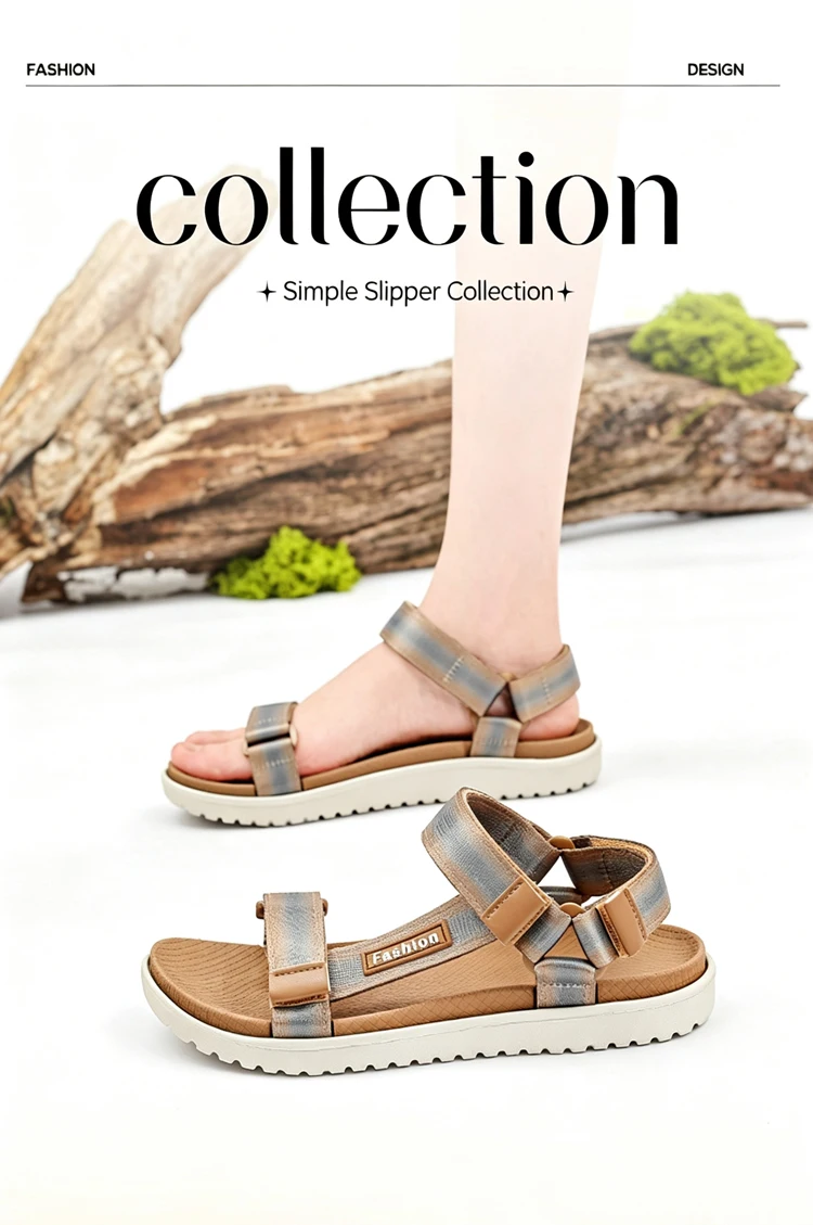 Klassische rutschfeste Sport-Sandalen für Damen, atmungsaktive Outdoor-Wandersandalen, sommerliche, lässige, leichte Strandschuhe, Größe 36–41 – Detail 2