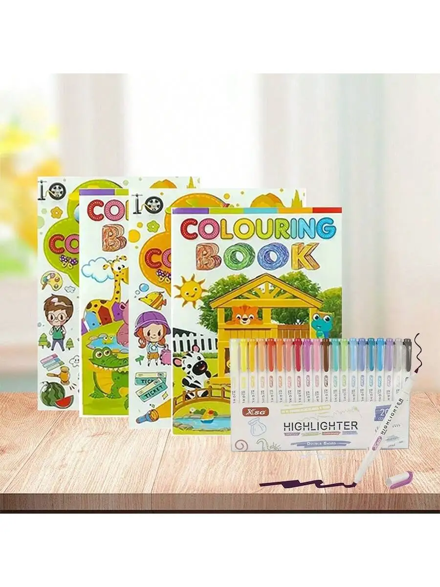 كتاب صور كرتوني للأطفال باللغة الإنجليزية، رسومات رسومات وتلوين لطيفة لرياض الأطفال #1