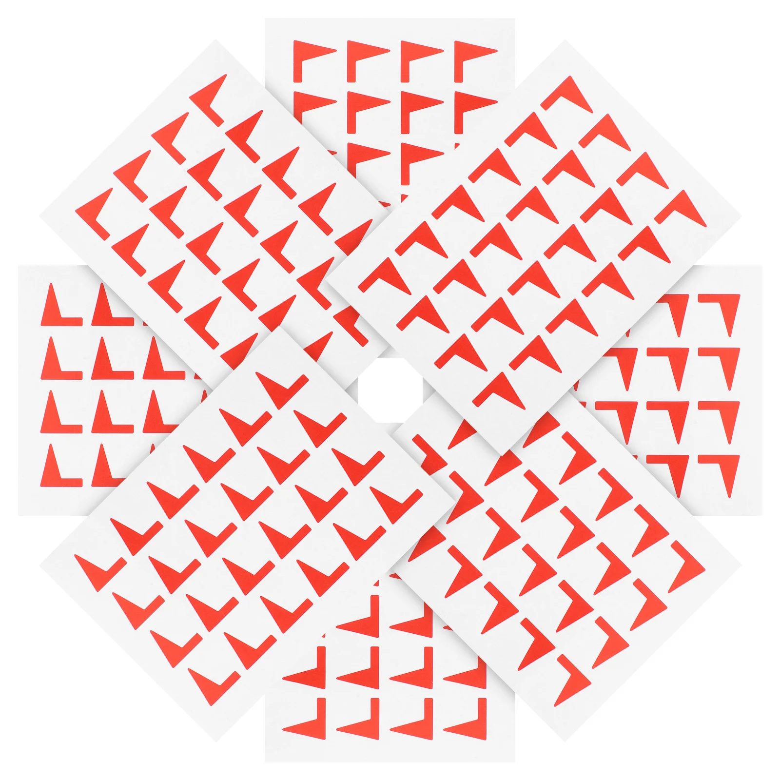 

288pcs Red Flag Stickers Paper Classification Label Stickers Residue-Free For Office School Home Organization Marking Labels