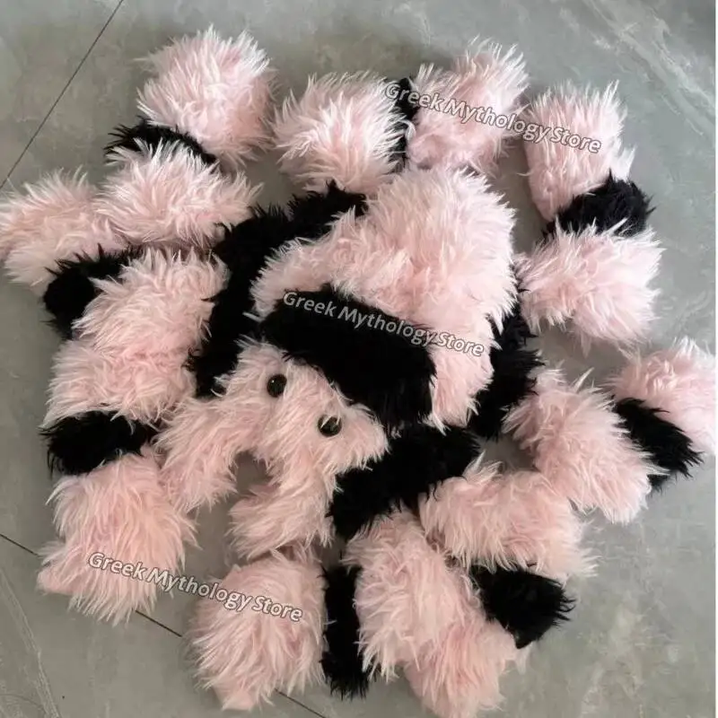 

New Tarantula Plush Doll Toy Black Pink Wolf Spider Plush Spider Dolls Toys Healing Companionship Toy Room Decoration Bolster