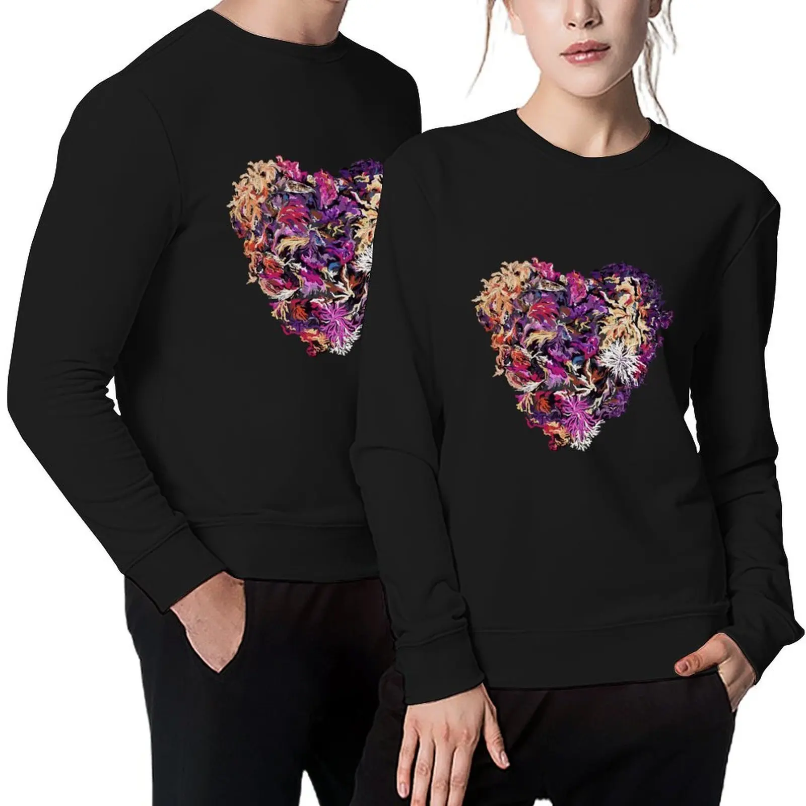 

Seaweed love / Seaweed heart Pullover men's sweat-shirt set mens clothes anime clothes men's winter sweater men's sweatshirts