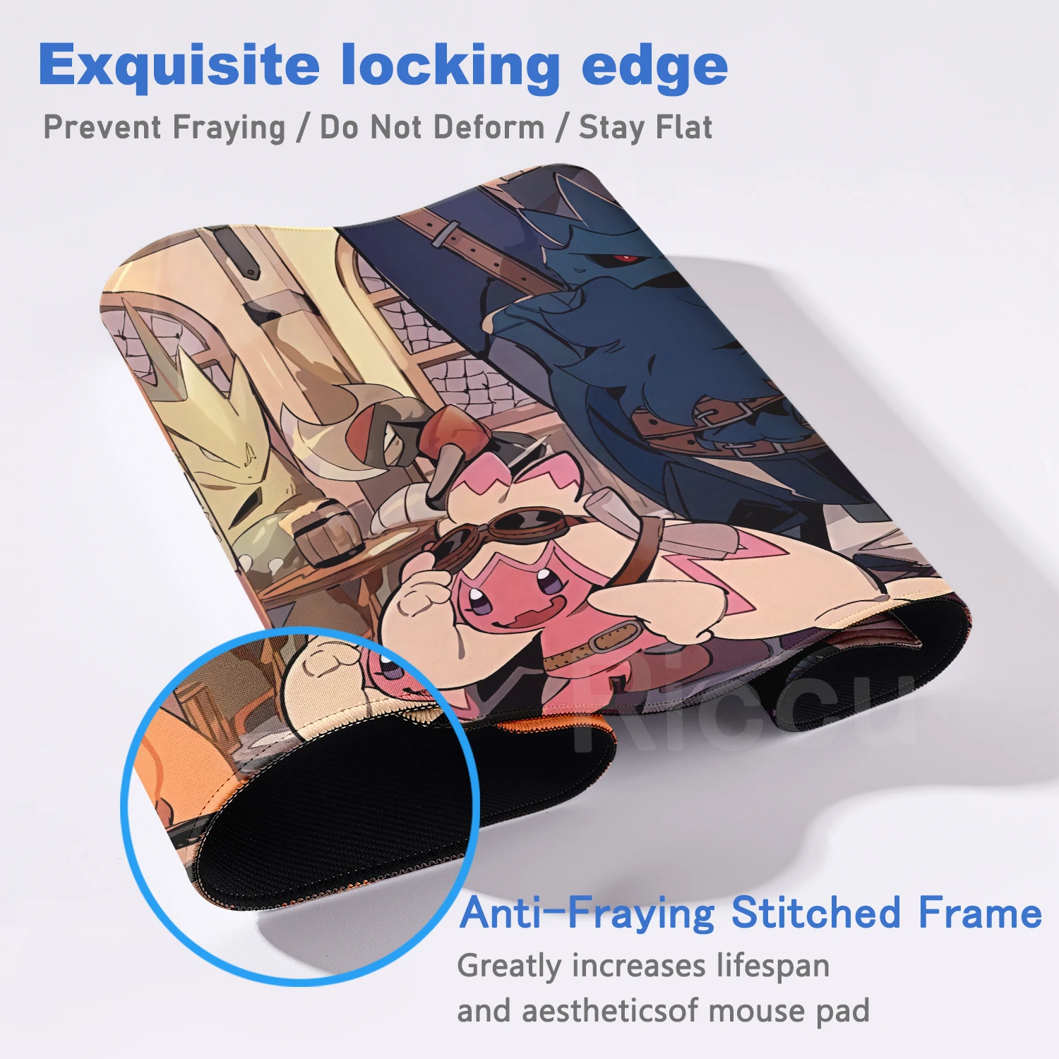 Mouse Pads P-pokemon Tinkaton Gamer Computer Keyboard Rug Rubber Non-slip Mats Kawaii LockEdge Carpet Gaming Accessories XXL Mat