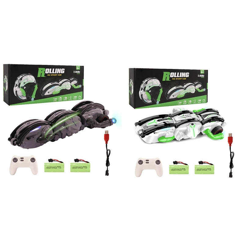 

Remote Control Car RC Cars, RC Stunt Snake Car, 360° Roll Rotation Car Toys With LED Lights For Kids Ages 6+
