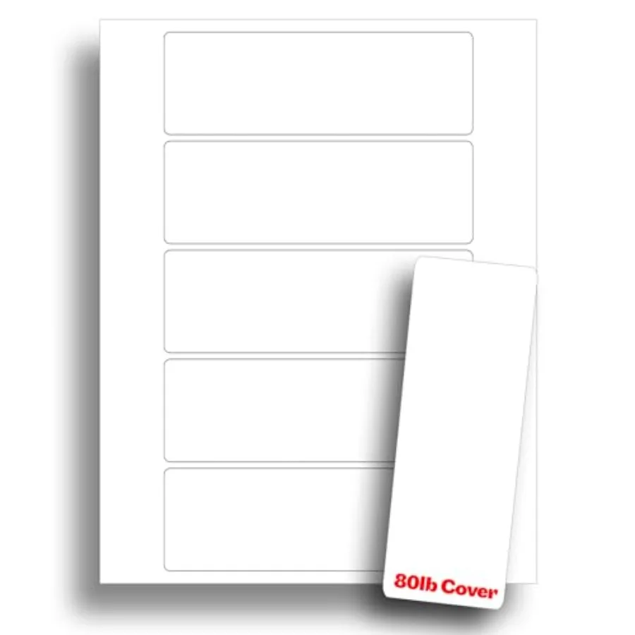 White Printable Bookmarks for Inkjet and Laser Printers