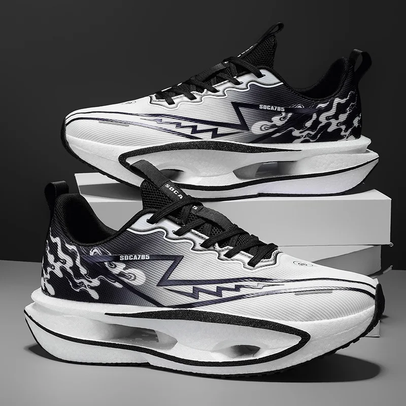 

Men's sports shoes, lightweight carbon plate racing running shoes, winter shock absorption, anti slip, wear-resistant, breathabl