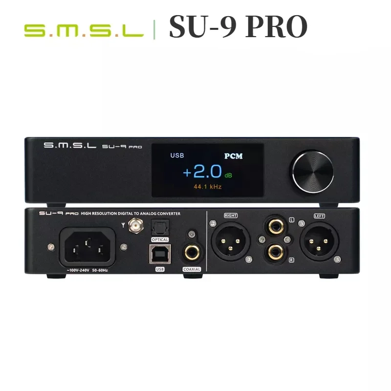 SMSL SU-9 PRO Decoder ES9039MPRO chip MQA&MQA-CD Bluetooth 5.0 SU9 PRO DAC XU316 768kHz/32Bit DSD512 with Remote Control