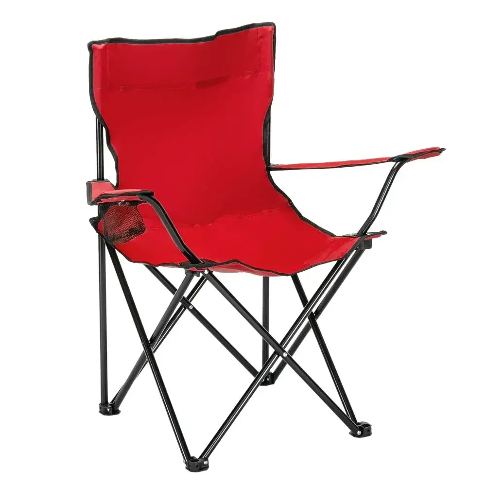 

Compact Red Camp Chair 80x50x50 - Portable Folding Outdoor Seating for Camping, Picnic & Travel