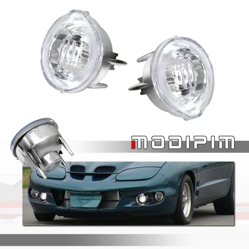 

Clear / Smoked Lens Car Front Bumper Turn Signal Light DRL Housings Kit For 1998 1999 2000 2001 2002 Firebird, No Bulb / Socket