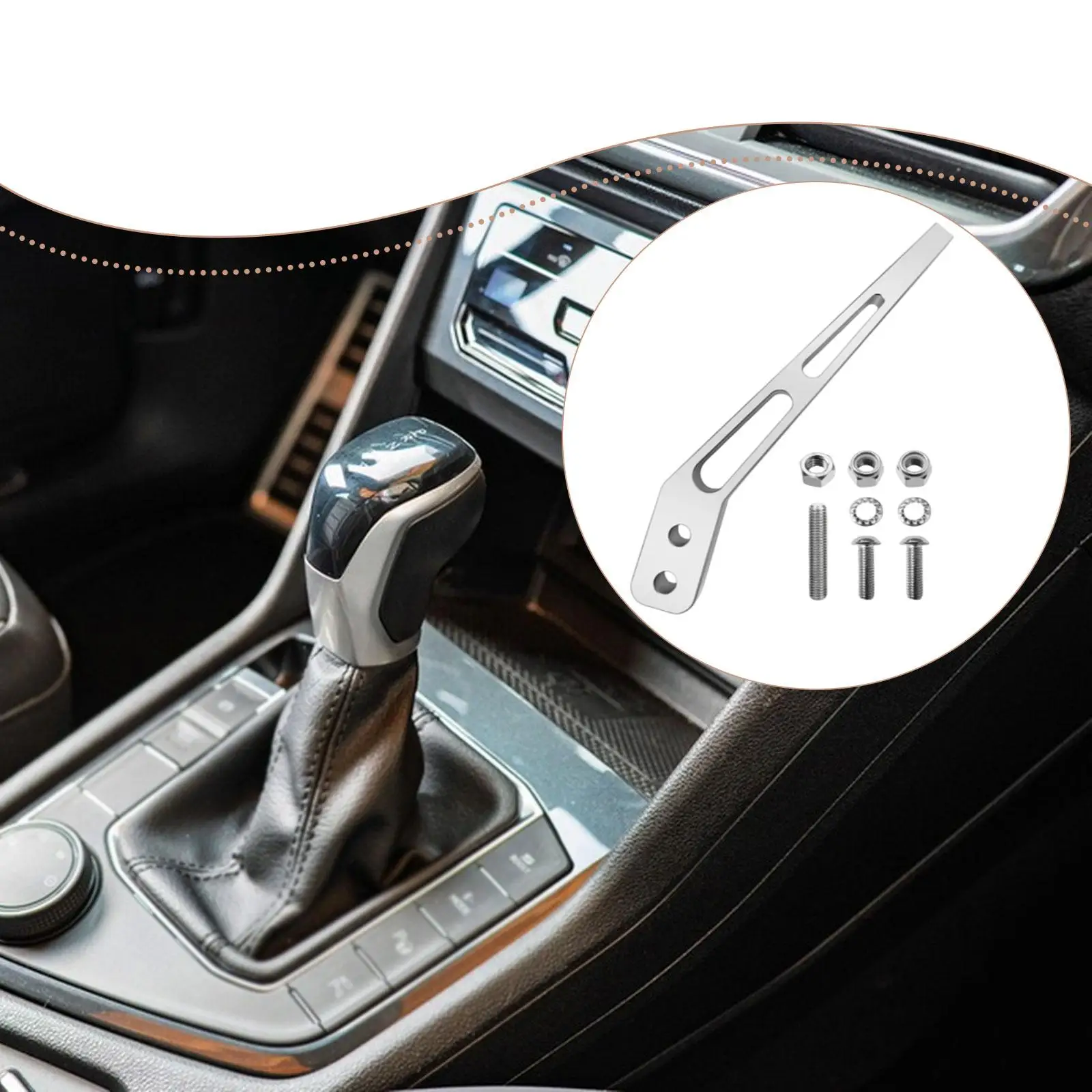 

Sturdy Bent Shifter Handle Lever Aluminum Alloy Car Gear Shift Accessories Direct Replaces for T5 T45 T56 TKO600