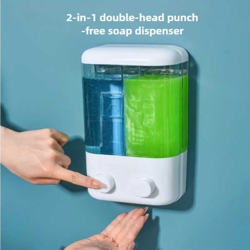 

Дозатор для мыла и лосьона 500/1000 мл, настенный дозатор для жидкого мыла, многофункциональный дозатор для жидкого мыла для ванной комнаты, туалета