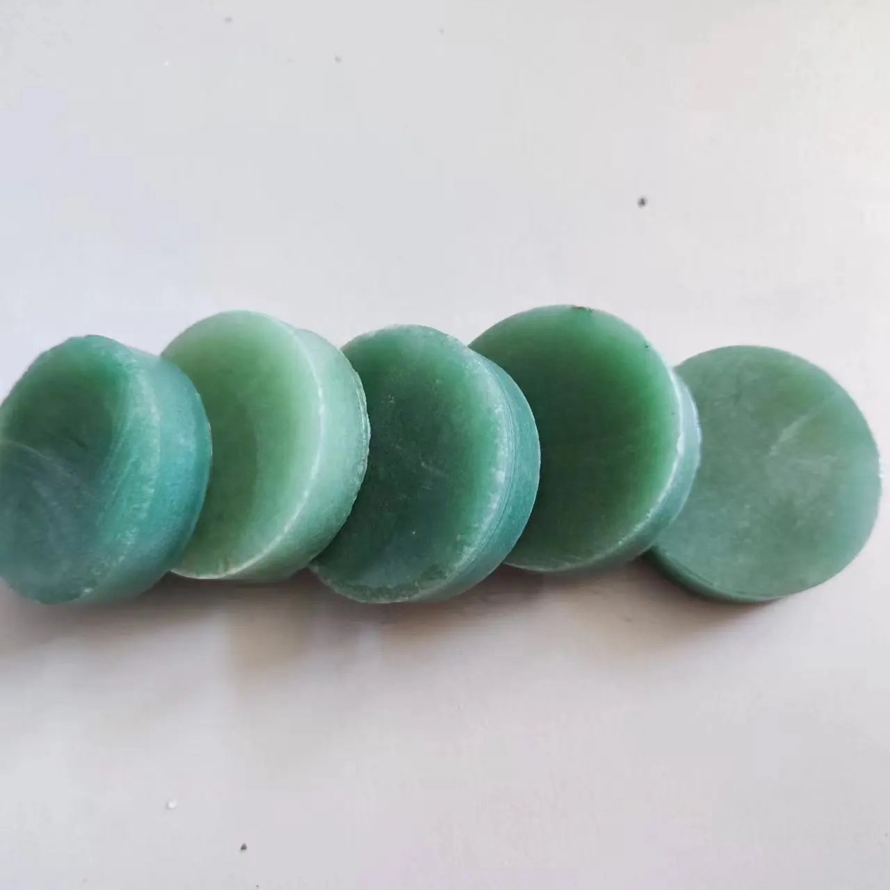 Natural Green Aventurine Quartz Dongling Jade Bracelet Core Making Bracelets Mineral Energy Home Decoration Stone Craft