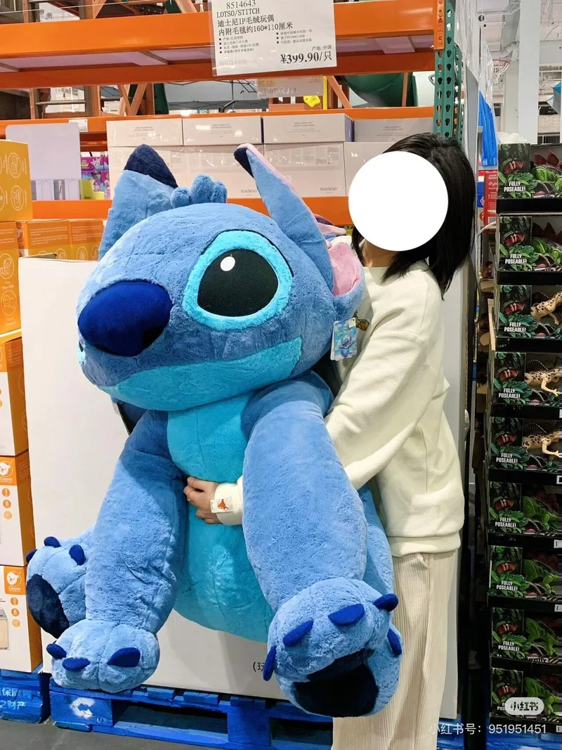 30cm -110cm Disney Giant Size Lilo&Stitch Pluszowa wypchana lalka Kreskówka Para zwierząt Poduszka do spania Miękka zabawka na prezent