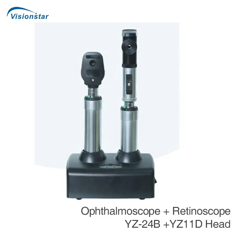 Low Price YZ-24B 11D Head China Ophthalmic Pair Set Ophthalmoscope and Retinoscope