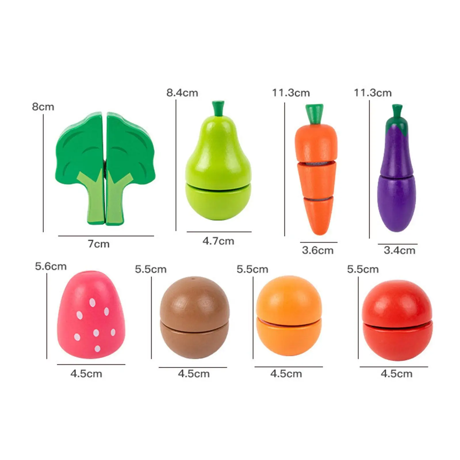 13x Zabawki edukacyjne do krojenia żywności dla dzieci w wieku 18 miesięcy i starszych