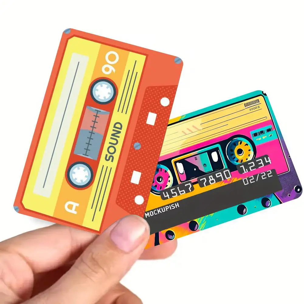 Magnetic Radio Tape Cassette 100% Hot Sale Amine Credit Debit Bank Card Bus Card Film Skin Sticker