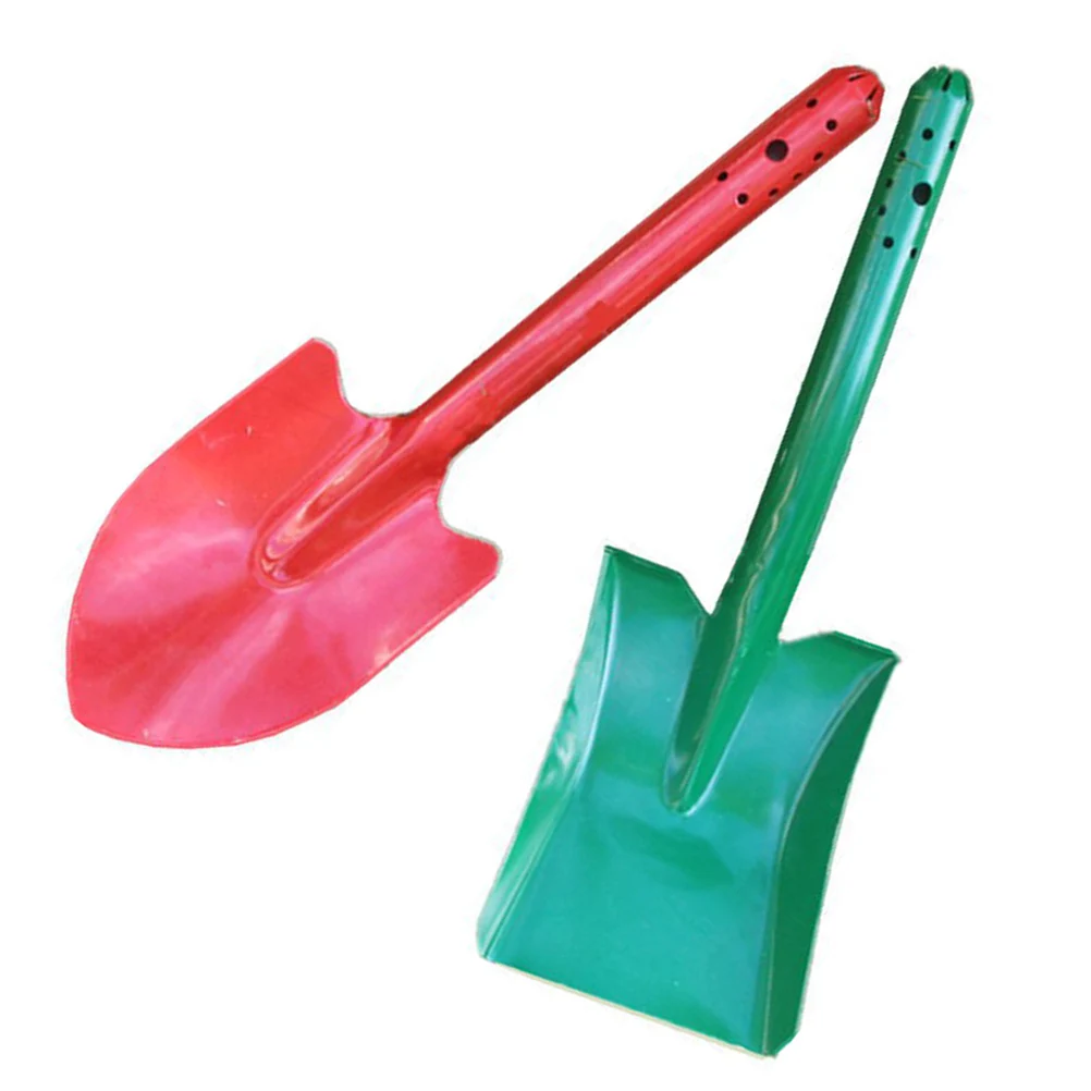 

2pcs Garden Shovel Multi Purpose Scoop Transplant Digging Tool Ergonomic Handle Flowerpot Soil Turner Eyelet For Shed Garage