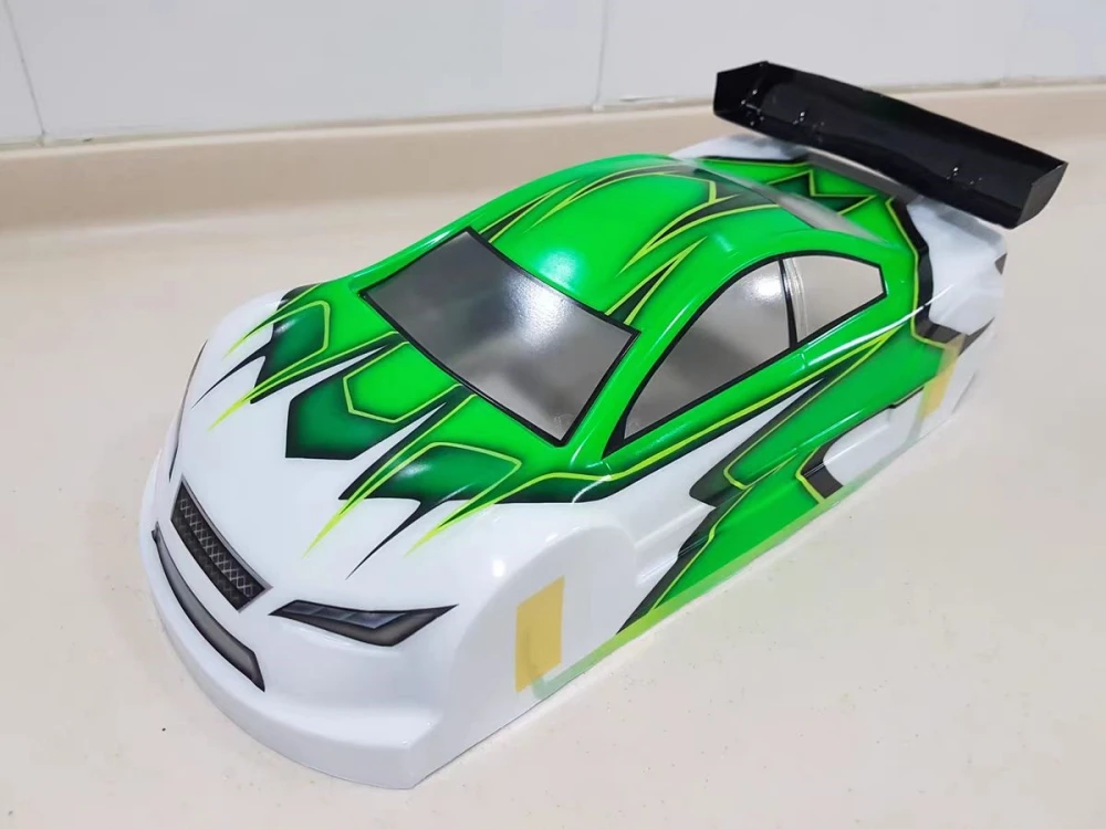 TM109 1/10 Mini Racer Clear Lexan Body W/Rear Wing. 225mm wheelbase rc body