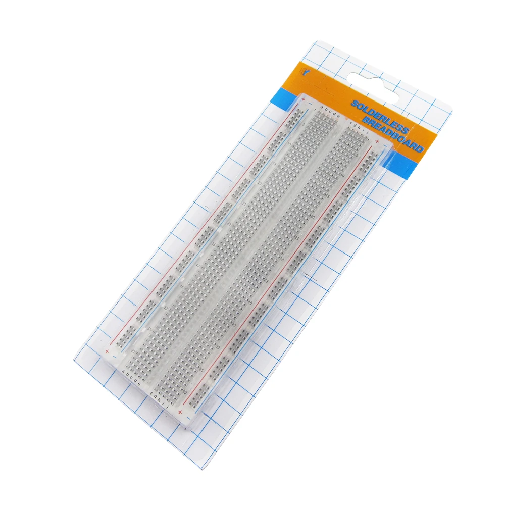 10pcs/lot MB-102 transparent Solderless PCB Breadboard 830 points PCB Boardbread for Shield Test Develop DIY T