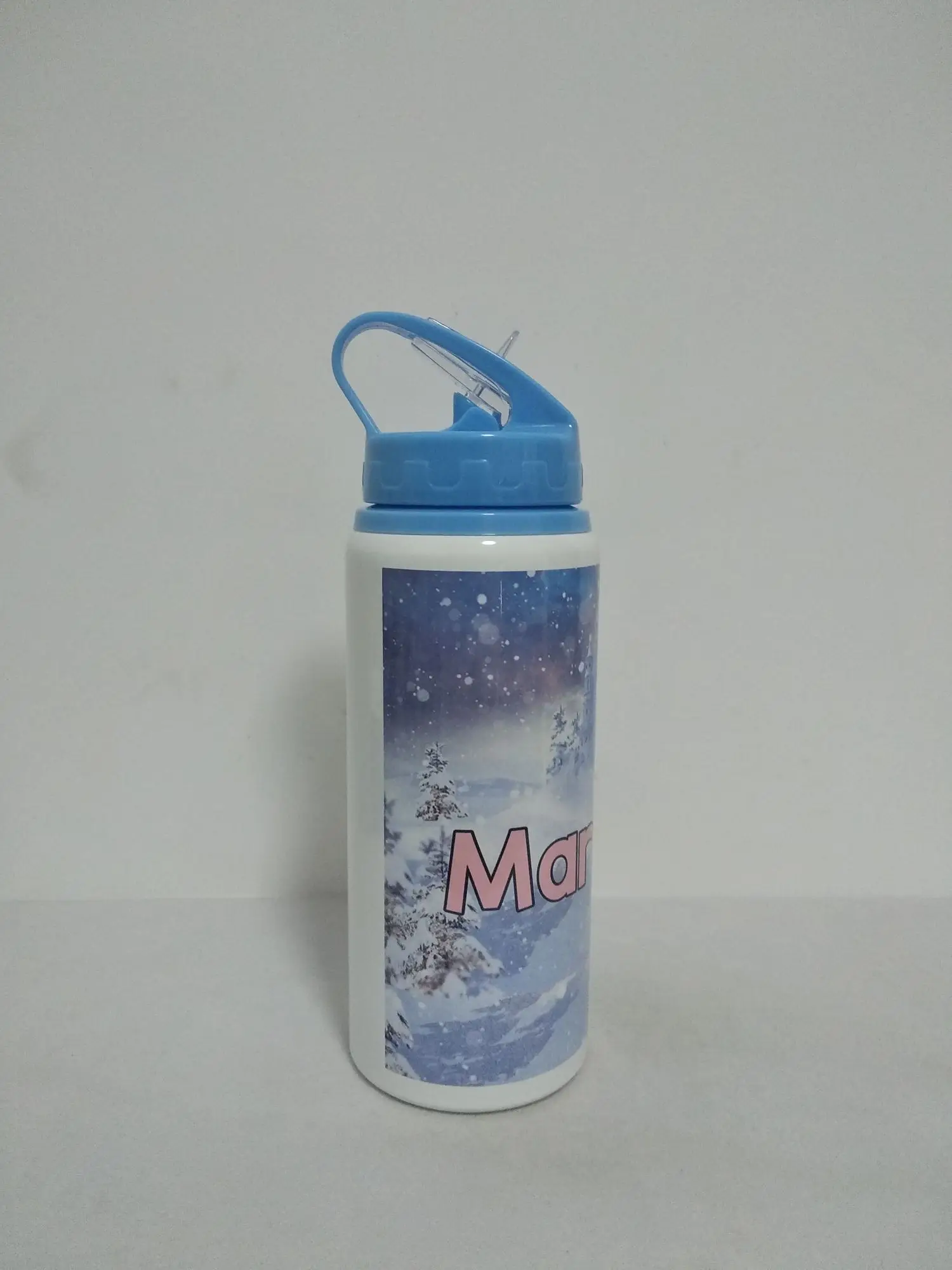 600ML Bottle 8 Colors with Straw DIY Customized Colorful Print LOGO Name for Kids Photo Cartoon Images Discount for Big Quantity