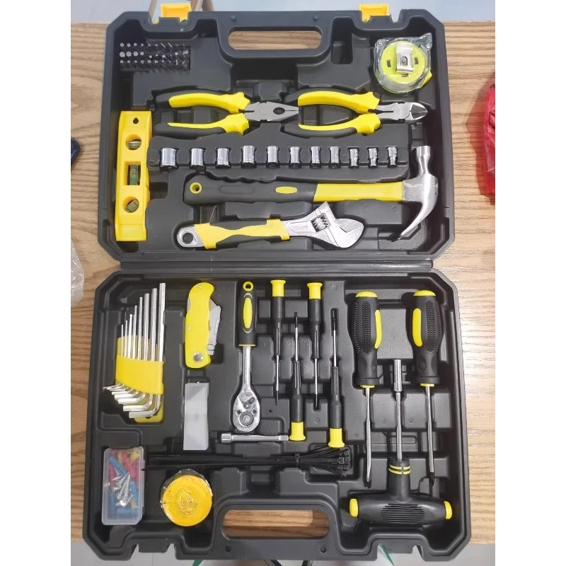 108PCS Hardware Hand Tool Set, Multi-purpose Repair Tool Kit for Home Maintenance  Automobile Repair Storage Tool Box