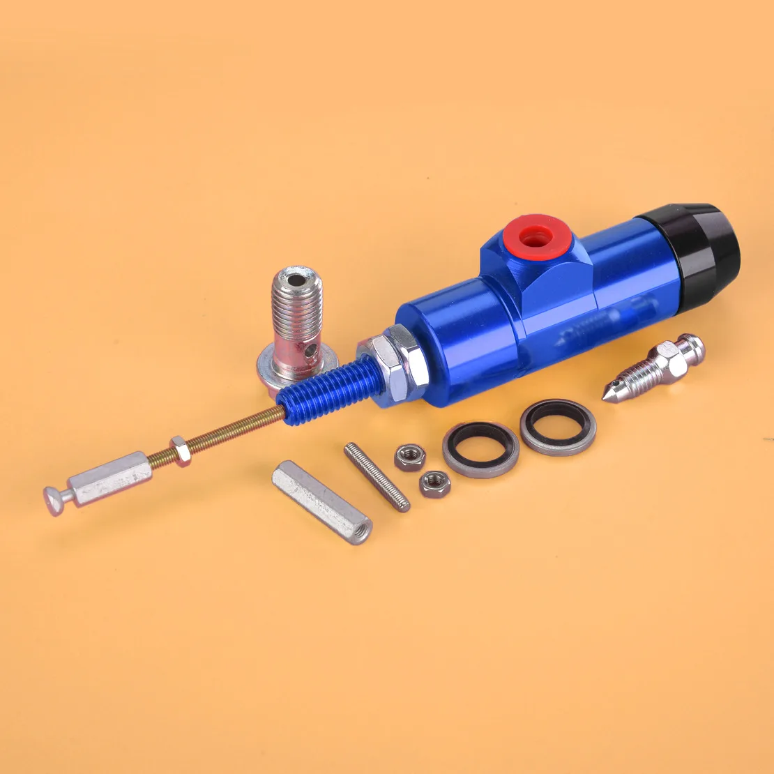 

Синий алюминиевый гидравлический цилиндр сцепления для мотоцикла, универсальный тормозной насос с тросом