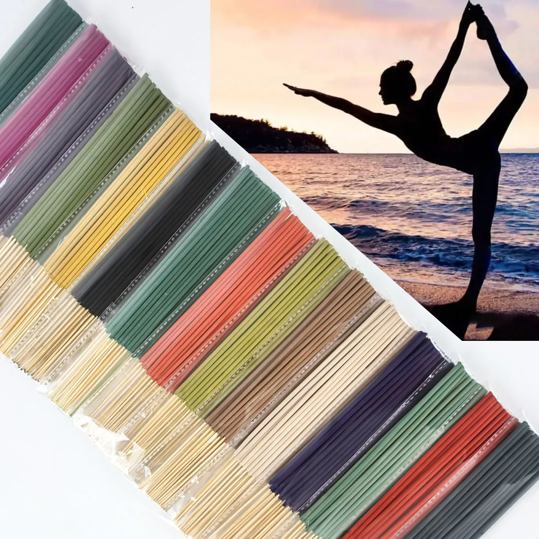 Fantasy-Themed Incense Sticks, Featuring Mint, Rose, Vanilla, Apple-Cinnamon, Jasmine, Agarwood, Coconut, Cherry Blossom, Lemongrass, Sandalwood, White Lotus, Saffron, Sage, Dragon Blood, and Blueberry Scent Powder, Are Made from Bamboo Sticks and Are Suitable for Various Occasions and Holidays, Providing Long-Lasting Fragrance