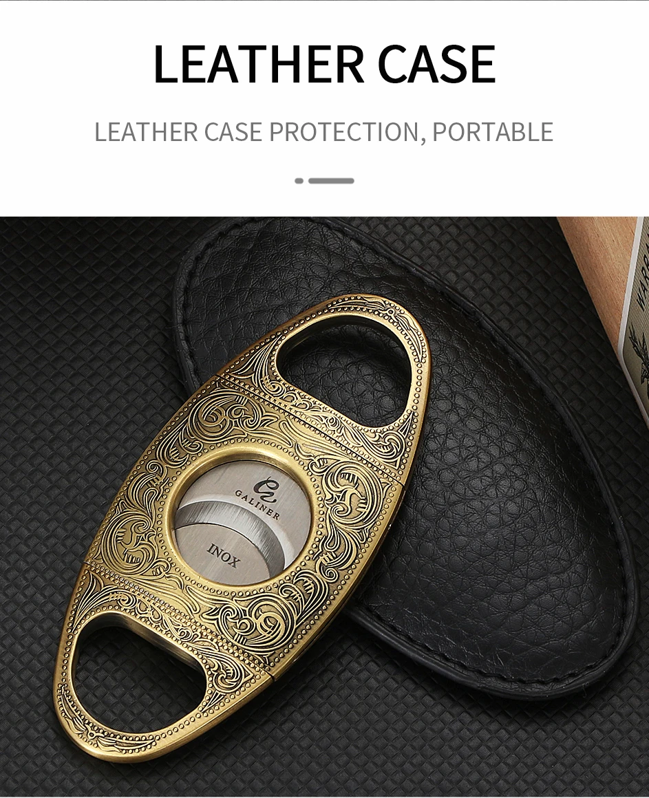 GALINER Cigar Cutter Lighter Set Smoking Accessories Puro Drill Punch New Unusual Lighter Jet Gas Charuto Knife