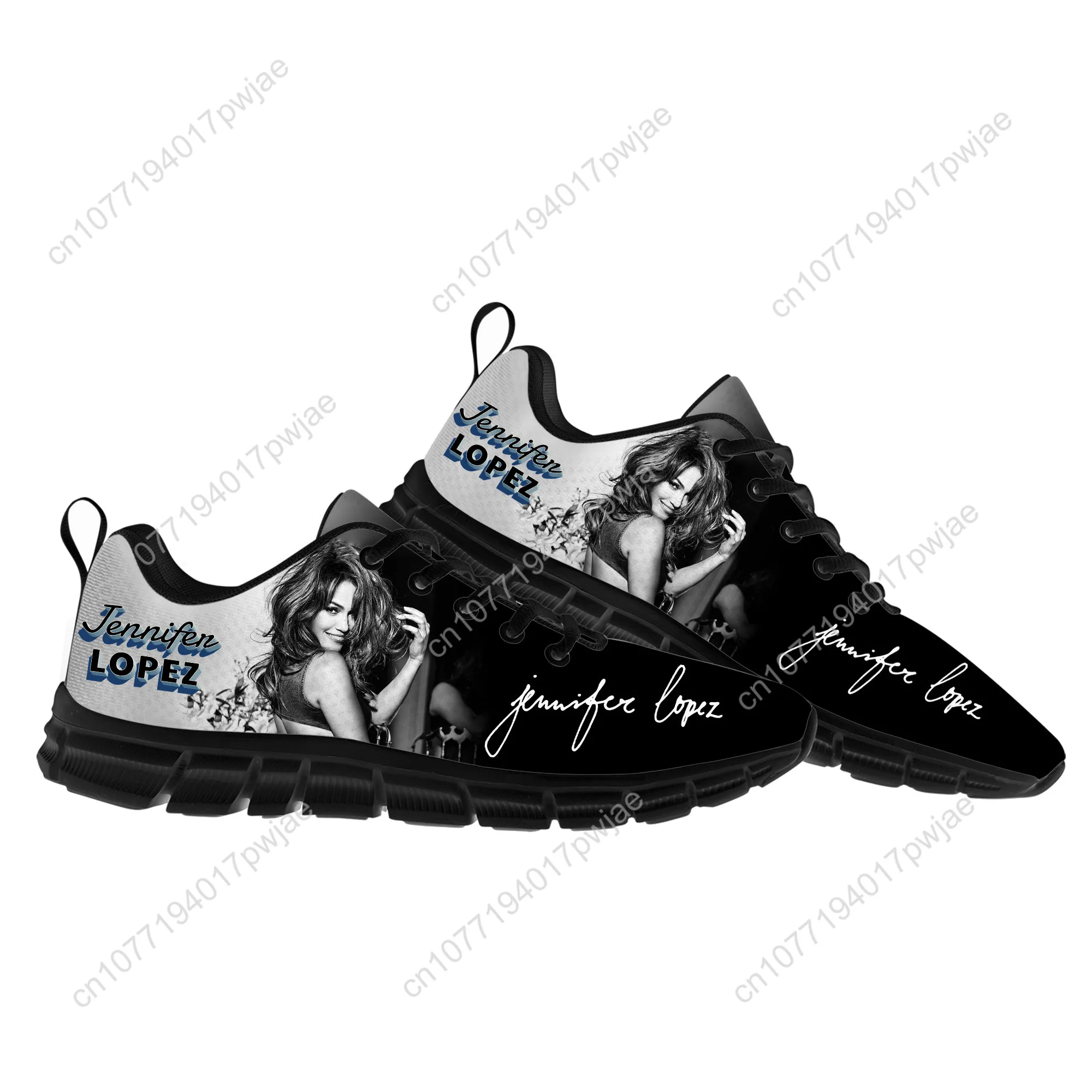 Jennifer Lopez Hip hop Singer Sports Shoes Mens Womens Teenager Sneakers Lightweight Casual Hiking Sneaker Custom Built Shoe