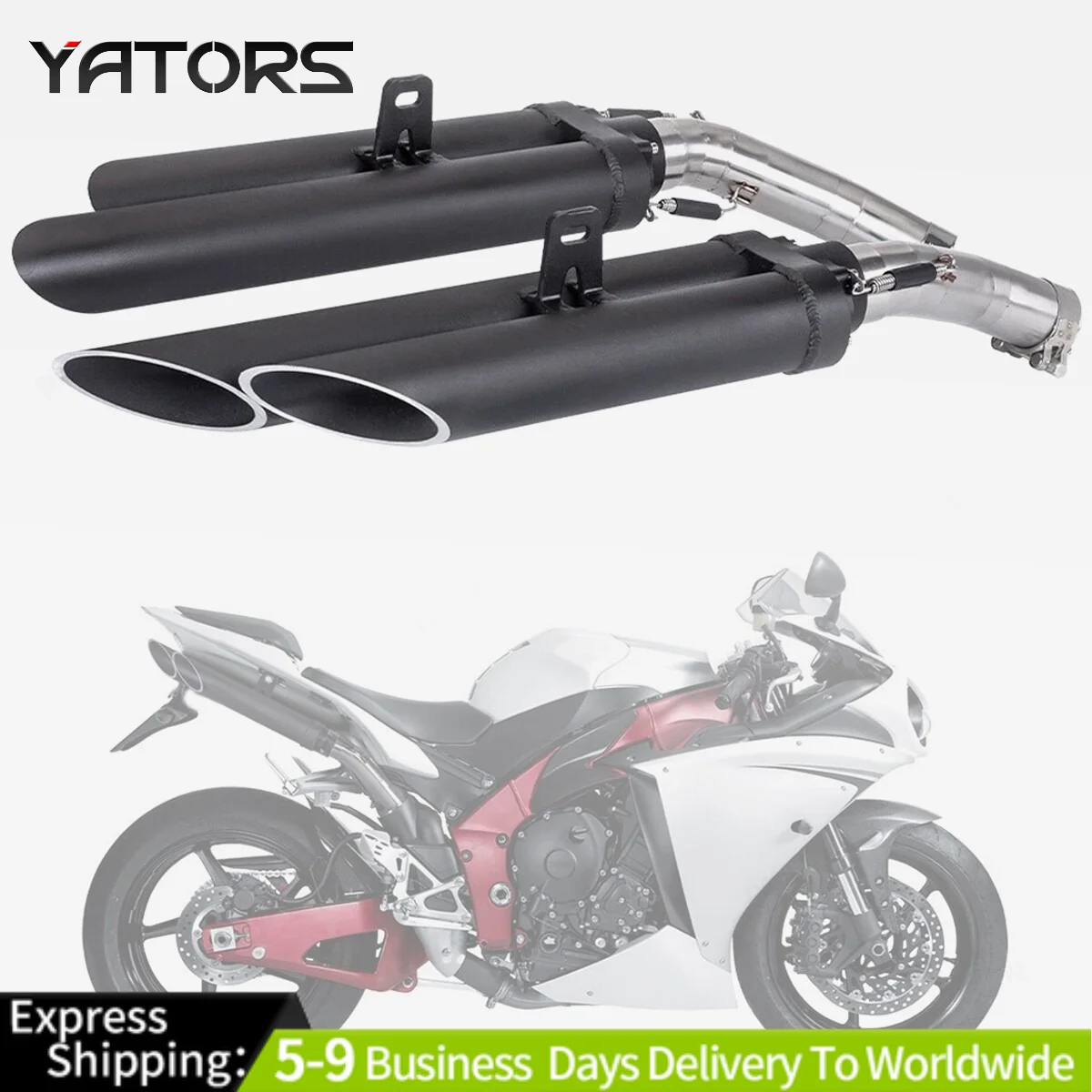 

For Yamaha YZF R1 2004-2006 YZFR1 Motorcycle Exhaust Pipe With Mid Link Pipe Exhaust Systems