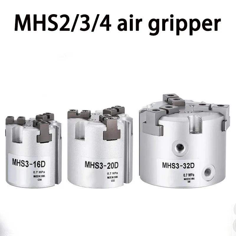 MHS 16D 20D 25D 32D 40D 63D 80D Two-jaw Three-jaw Air Gripper MHS2/MHS3/MHS4 Series   Parallel  Pneumatic Gripper