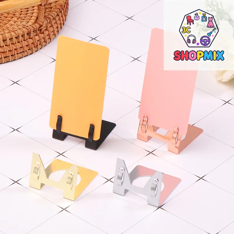 Metal Price Tag Label Clip Table Top Number Snap Food Name Card Sign Holder For Retailing Store