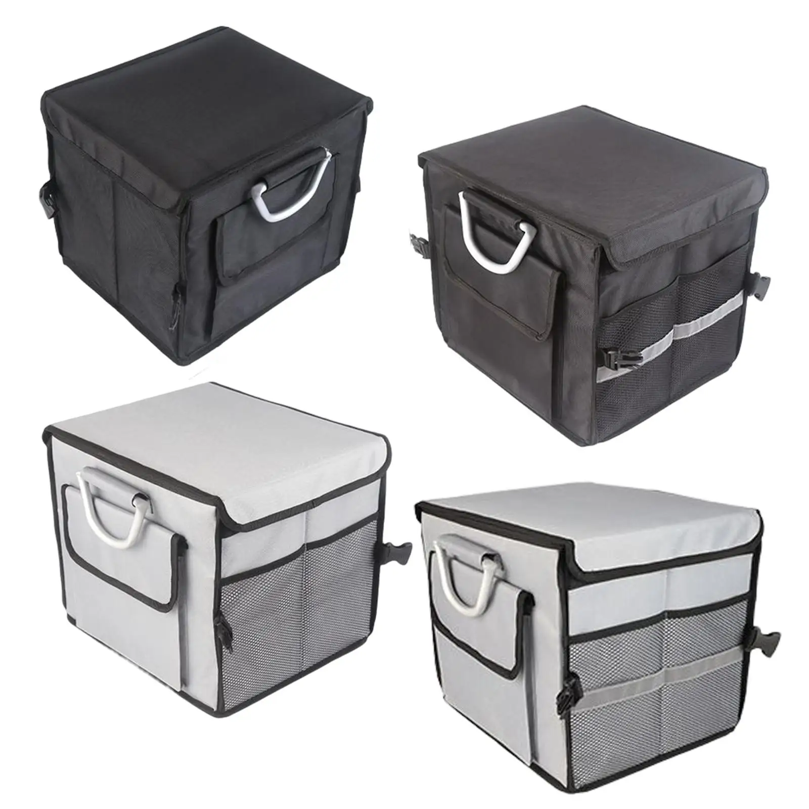 Folding Container Car Trunk Organizer with Aluminium Alloy Handle Adjustable