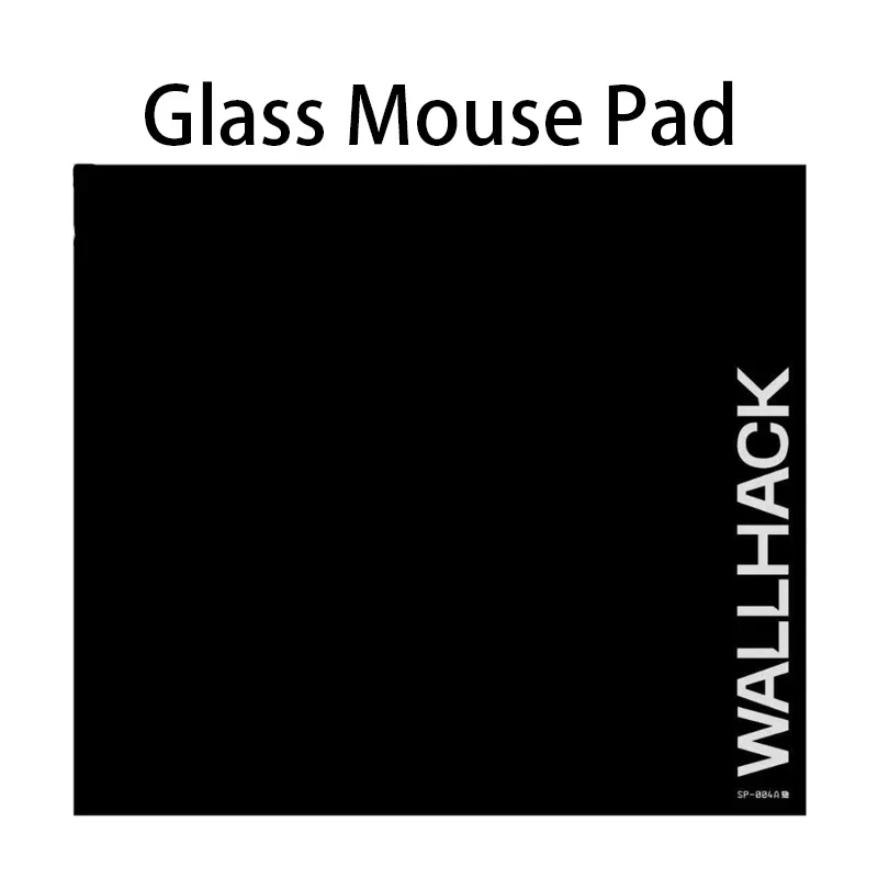 Minimalist English Black Glass Gaming Mouse Pad - XXL Hard Tempered Photovoltaic Surface for FPS ESports & Professional Gaming