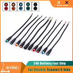 2 3 4 5 6 Pin Electric Butt Plug Connector Wiring for Electric Scooter E-bike Brake Cable Pluger Signal Sensor Female Male Cable