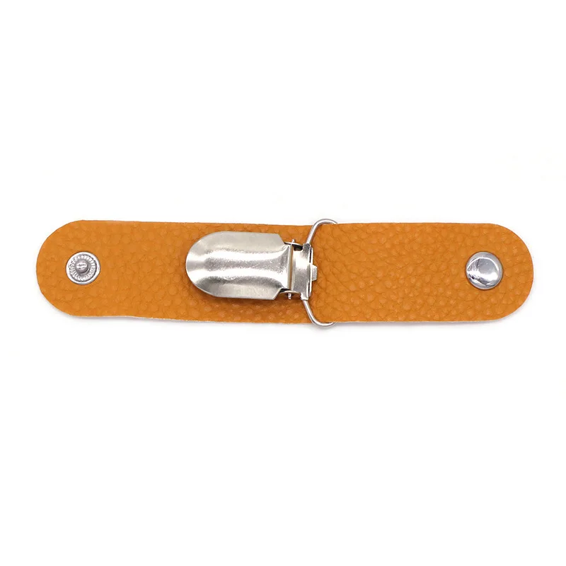 Neue Reise-Hutklammer aus Leder, Outdoor-Rucksack-Gepäckaufbewahrungsclip, Mehrzweck-Strohhut-Clip aus PU-Leder, Hut-Zubehör