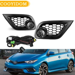 Front Bumper Hole Covers  For Toyota COROLLA IM 2016 2017 2018 fog light bezel cover grill