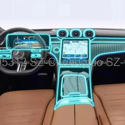 TPU Protective film For Mercedes-Benz GLC W254 2023 Car Interior Center console Transparent Anti-scratch Repair film
