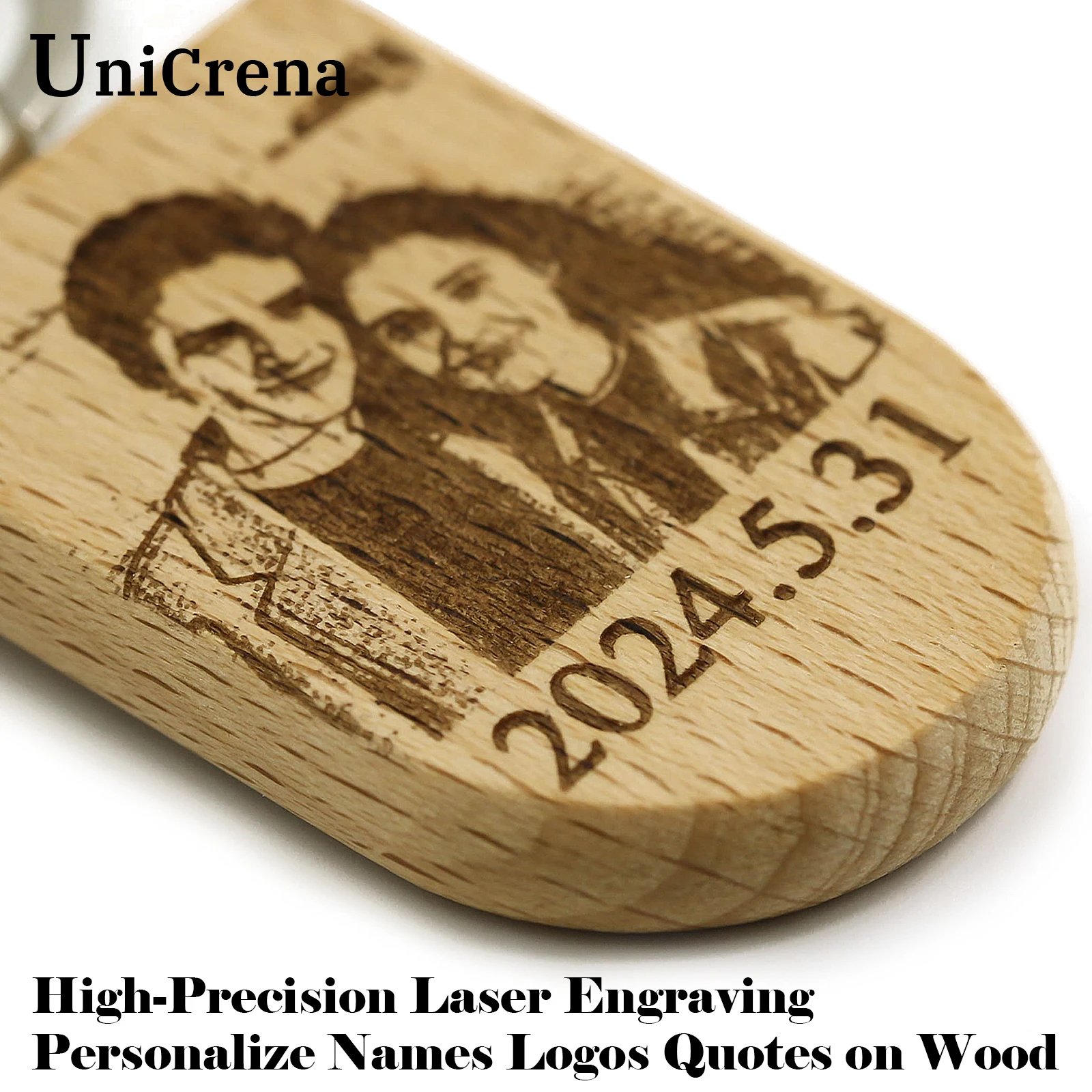 Unicrena Custom Photo Wood Key - Woodworking Logo recension och pris