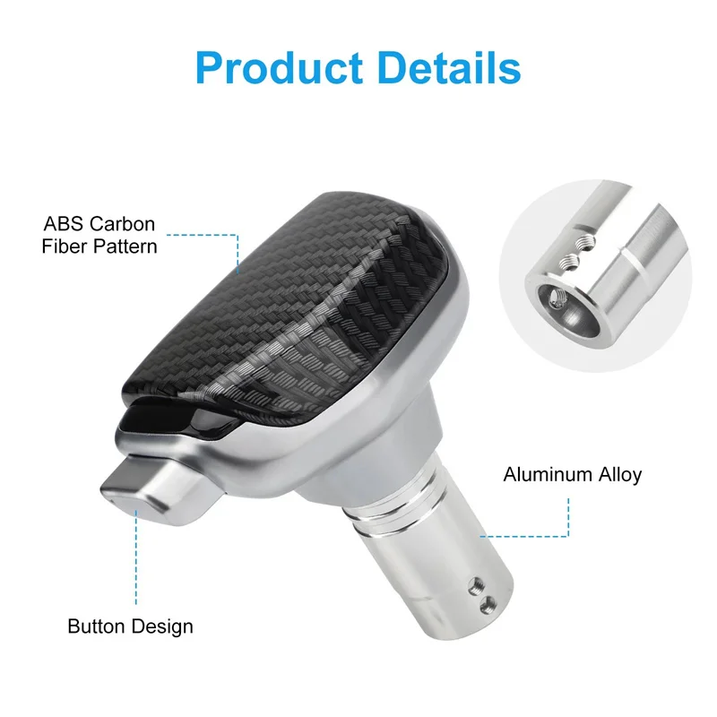 

Aluminium Gear Shift Knob Automatic Transmission Gear Shift Head For Most Car Shifter Decorations Accessories